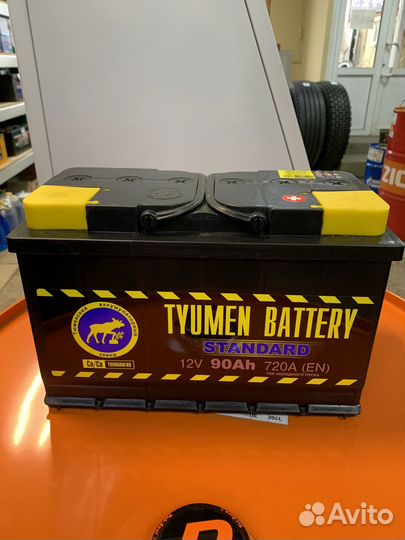 Аккумулятор 90 A/h Tyumen обратная полярность