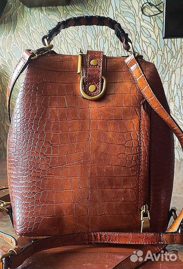 Сумка - рюкзак натуральная кожа