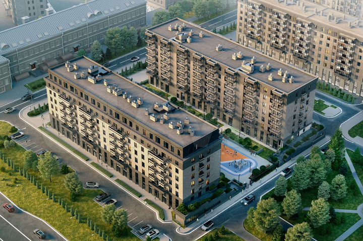 3-к. квартира, 63,8 м², 6/8 эт.