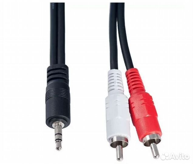 Кабель VS Jack 3.5mm. вилка - 2xRCA вилка, 3 мeter