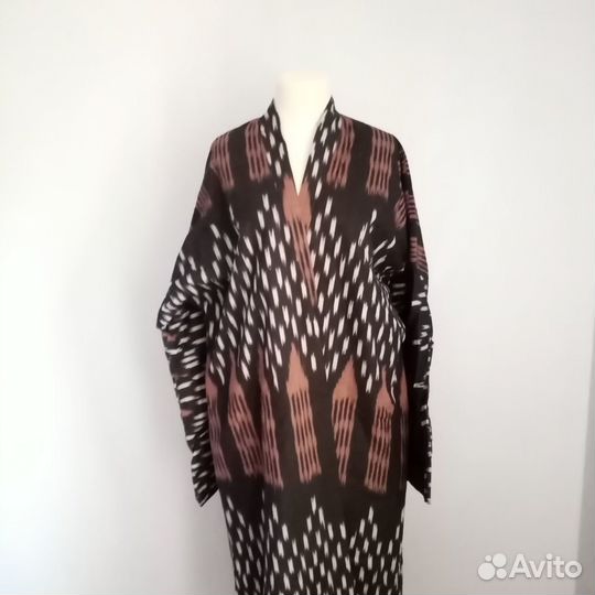 Узбекский халат из иката. Узбекский чапан