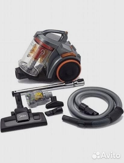 Пылесос Midea VCS43A15 Orange/Silver