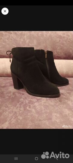 Ботильоны замшевые 39