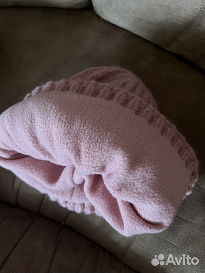 Комплект шапка и снуд (варежки) женский