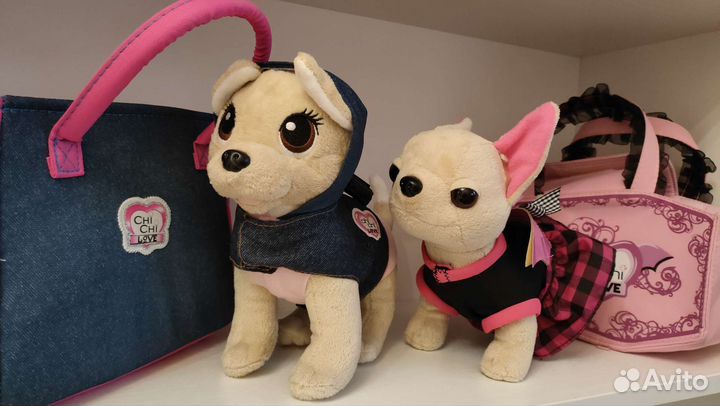 Плюшевая собачка chi chi love с сумочкой