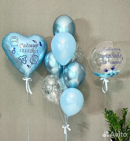 Воздушные шары на выписку из роддома