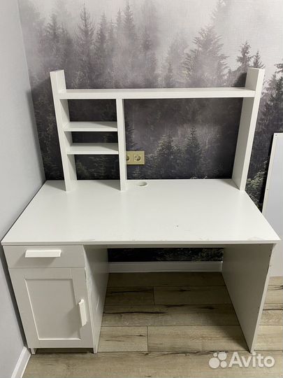 Компьютерный стол IKEA Бримнэс + верх стола Микке