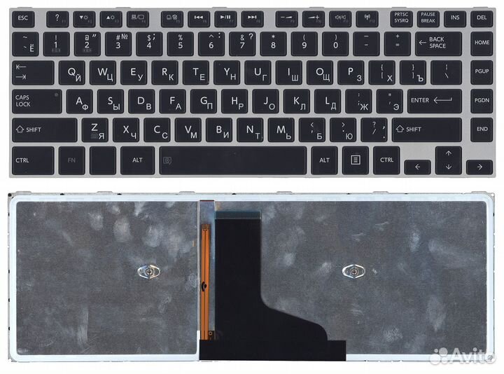 Клавиатура для Toshiba M40T черная с подсветкой