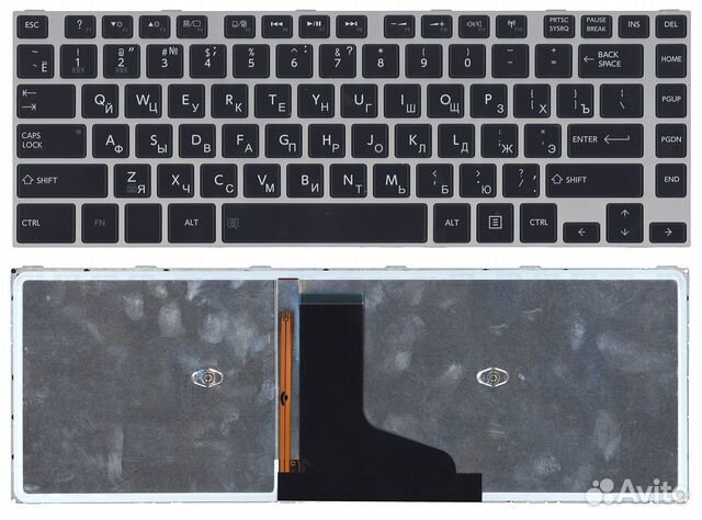 Клавиатура для Toshiba M40T черная с подсветкой