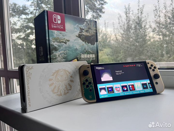 Nintendo switch oled zelda edition прошитая 256 gb