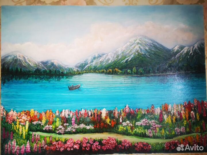 Большая масло холст подрамник 60на 80