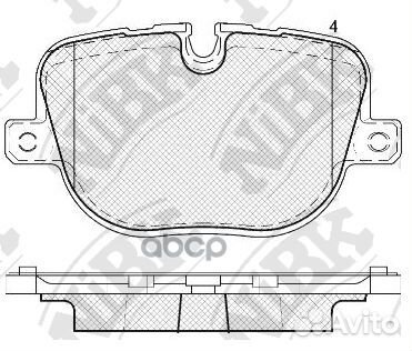 Колодки тормозные дисковые зад PN0566 NiBK