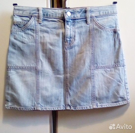 Джинсовая юбка короткая Gap размер 44