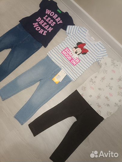 Детские вещи на девочку пакетом 80 86
