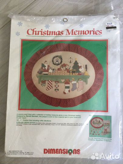 Набор для вышивания крестом dimensions