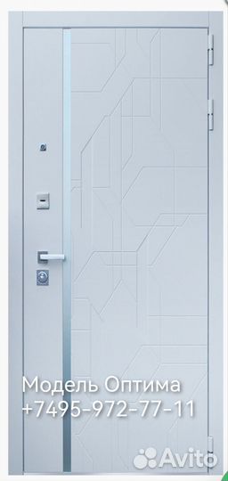 Дверь белая с Зеркалом