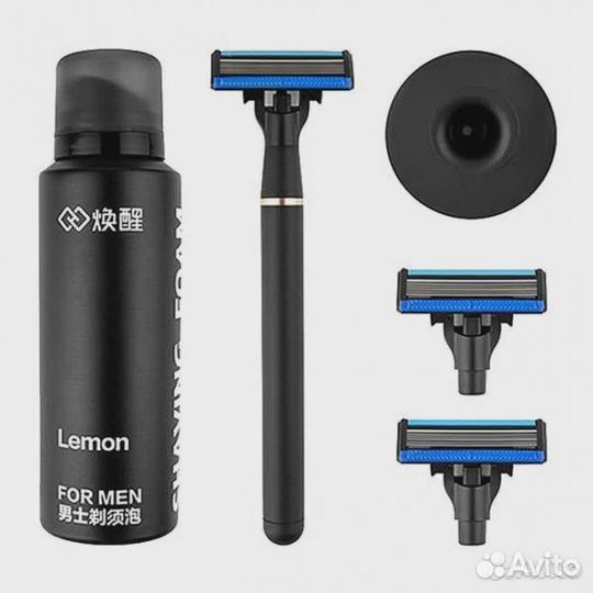 Бритва Xiaomi Lemon Razor H300-6 (3 касс + пена)