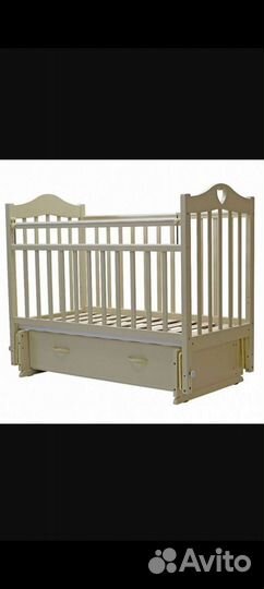 Кроватка новая, кроватк-люлька с маятником прочная