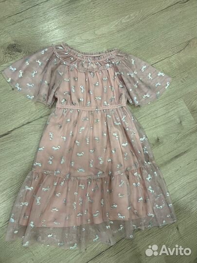 Платье для девочки с единорогами H&M 116 размер