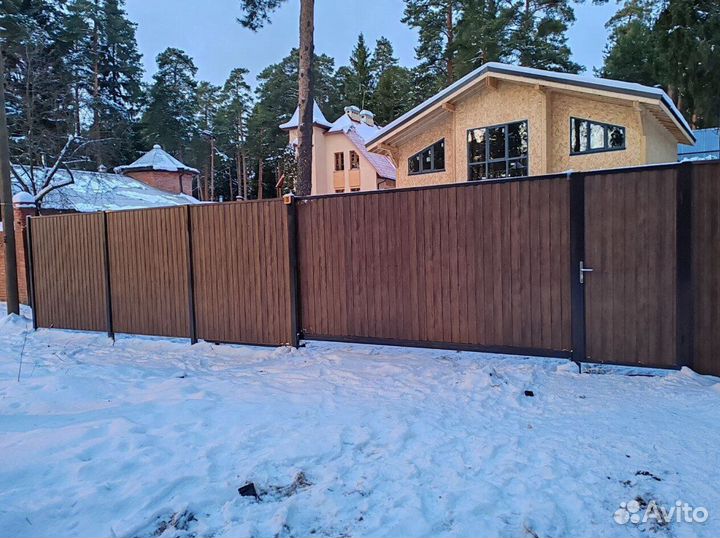 Откатные ворота и установка