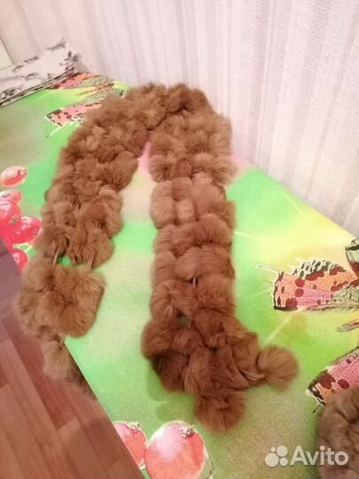 Кроликовый берет и шарф