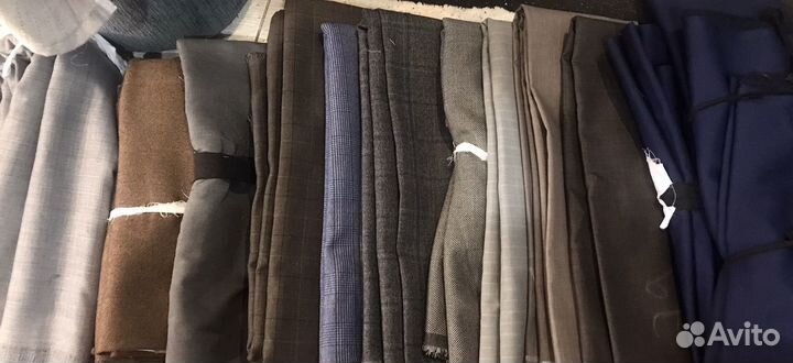 Ткань, отрезы костюмная,лен,шесть