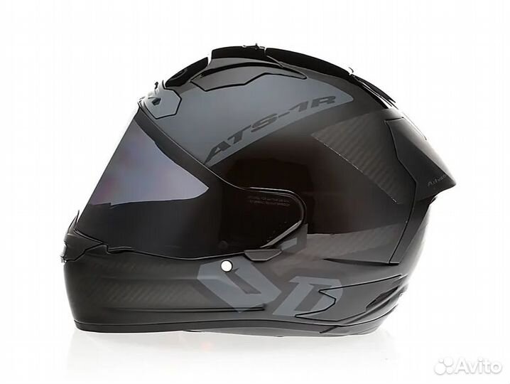 Мотошлем 6D ATS-1R (2023) Wyman Black Grey M/L