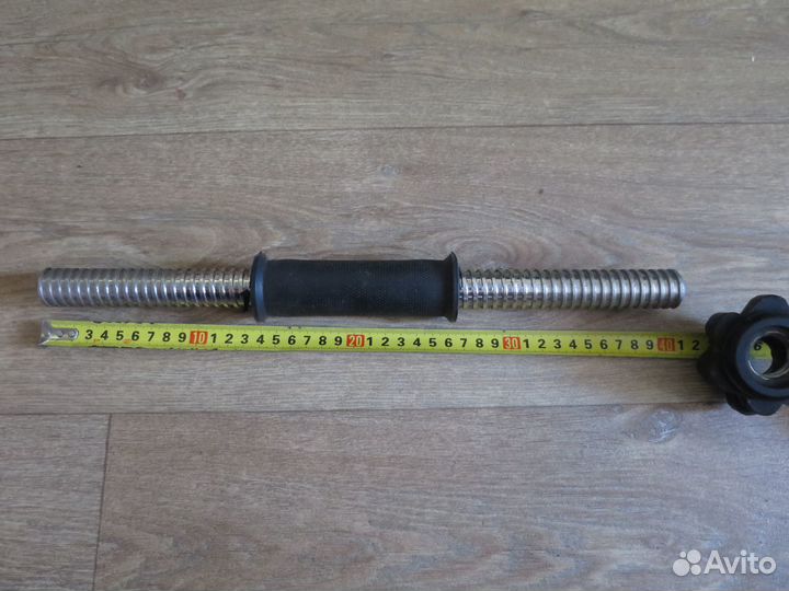 Гриф гантельный обрезиненный, D-25 мм