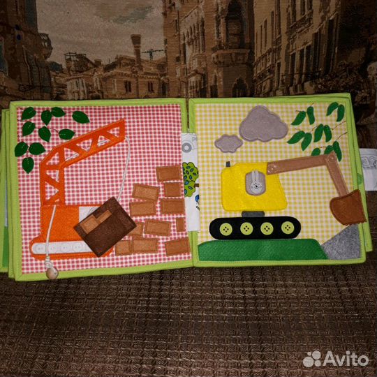 Развивающая книга из фетра