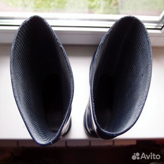 Сапоги резиновые Дюна, р 38-40, тёмно синие, новые
