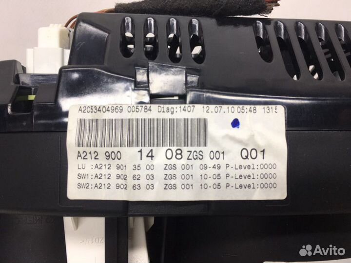 Щиток приборов Mercedes-Benz E W212 3.5 2010