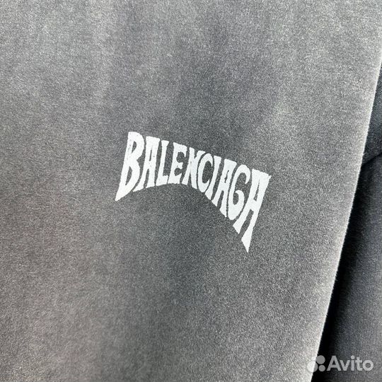 Футболка оверсайз Balenciaga черная хит 2024