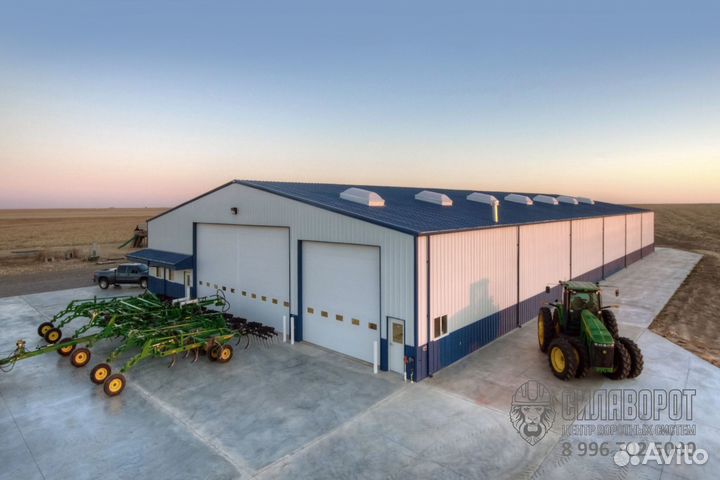 Ворота 6х6 м. для сельхозангара, с приводом