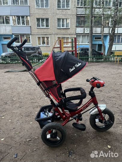 Велосипед трехколесный с ручкой