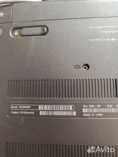 Ноутбук hp 15-b100er