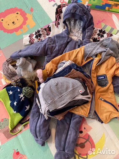 Детские вещи пакетом 62 74 80 есть hm