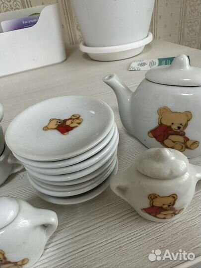 Чайный фарфоровый набор для кукол