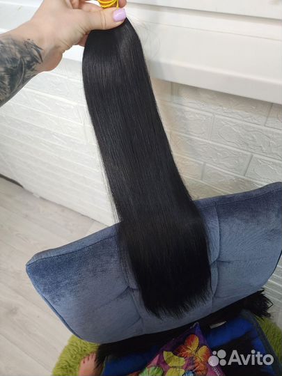 Волосы натуральные для наращивания 60 см