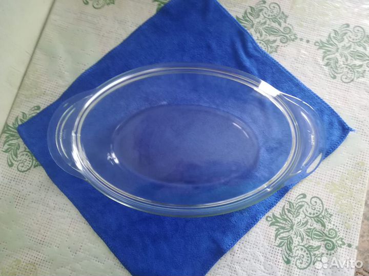 Жаровня утятница кастрюля Simax стекло овальная 3л