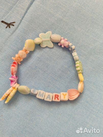 Детские бусы и браслет ручной работы