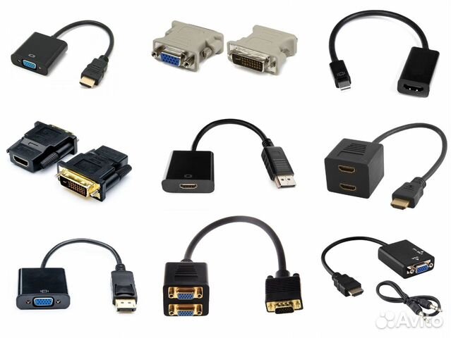 Видео переходники - Hdmi, DVI, VGA, Display port