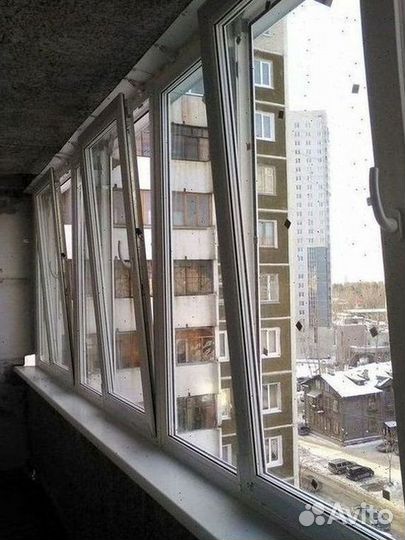Остекление балконов пвх