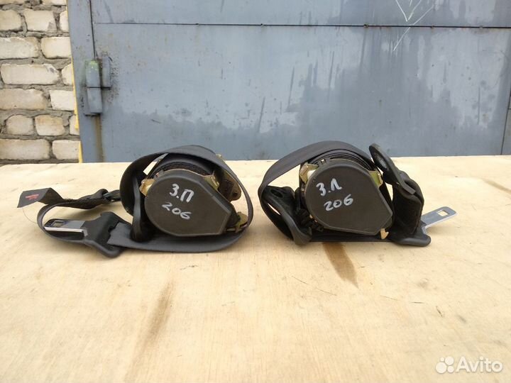 Ремень безопасности задний Пежо 206