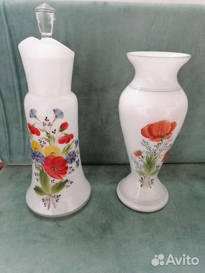 Ваза цветное стекло СССР