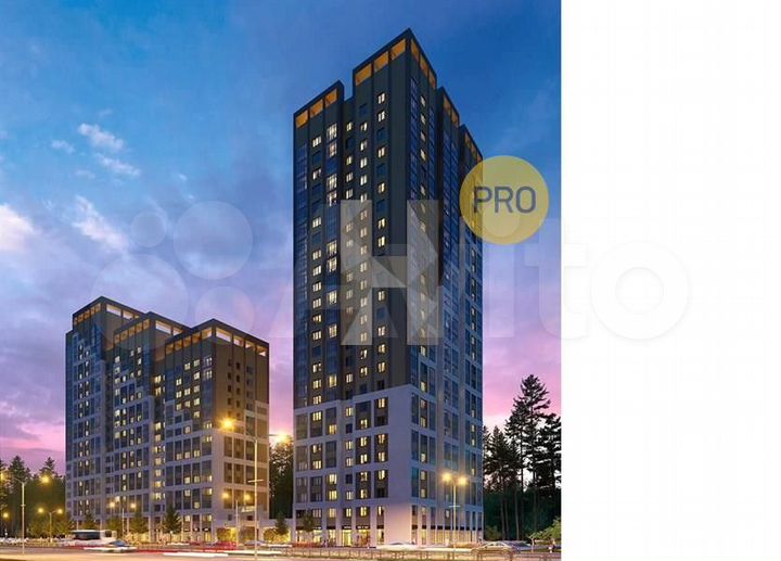 2-к. квартира, 67,1 м², 8/21 эт.