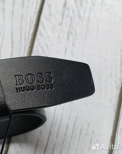 Мужской кожаный ремень Boss 2025