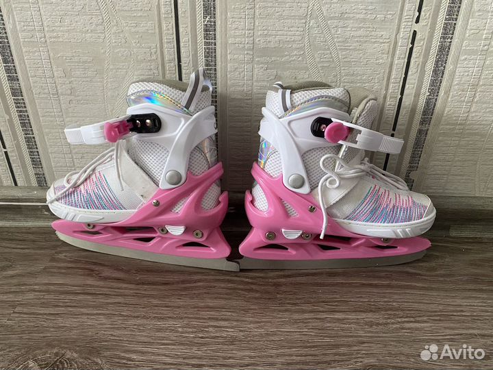 Коньки детские раздвижные размер 33-36