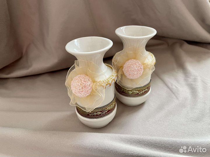 Керамический набор новый из двух ваз