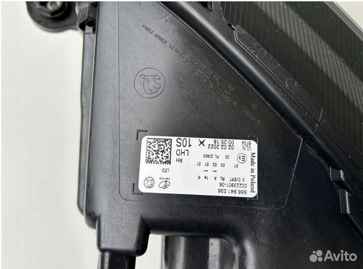 Skoda kodiaq рест full LED правая и левая фары