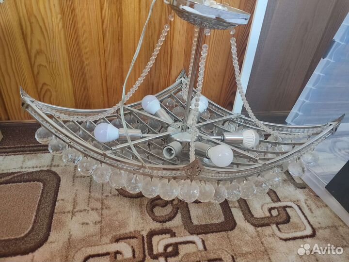 Люстра хрустальная чехия бу